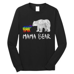 Rainbow Mama Bear Always Forever Love Support Pride Lgbtq Long Sleeve Shirt