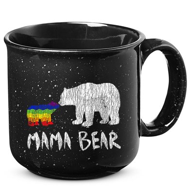 Rainbow Mama Bear Always Forever Love Support Pride Lgbtq 15oz Campfire Ceramic Mug