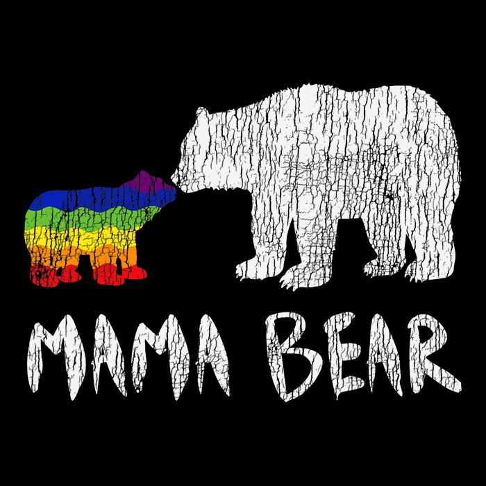 Rainbow Mama Bear Always Forever Love Support Pride Lgbtq 16 in Basic Backpack
