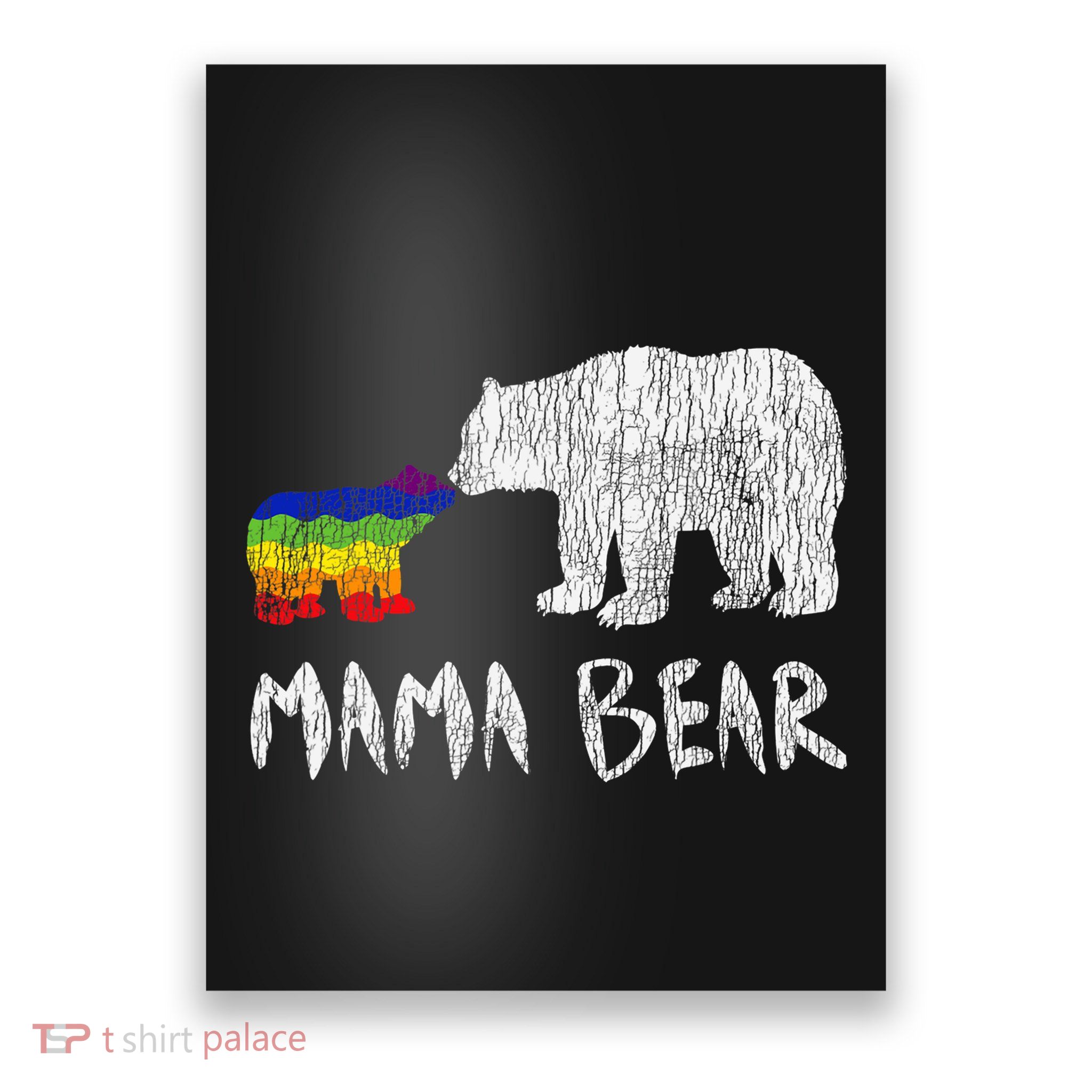Rainbow Mama Bear Always Forever Love Support Pride Lgbtq Poster