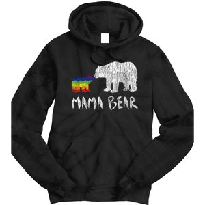 Rainbow Mama Bear Always Forever Love Support Pride Lgbtq Tie Dye Hoodie