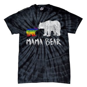 Rainbow Mama Bear Always Forever Love Support Pride Lgbtq Tie-Dye T-Shirt