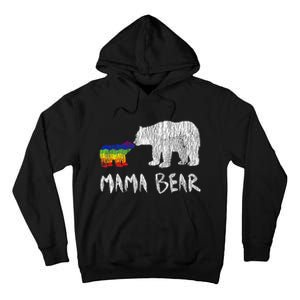 Rainbow Mama Bear Always Forever Love Support Pride Lgbtq Tall Hoodie