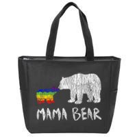 Rainbow Mama Bear Always Forever Love Support Pride Lgbtq Zip Tote Bag