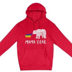 Rainbow Mama Bear Always Forever Love Support Pride Lgbtq Premium Pullover Hoodie