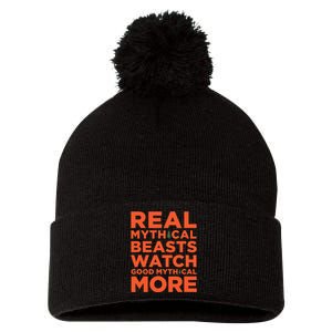 Real Mythical Beasts Watch Good Mythical More Pom Pom 12in Knit Beanie