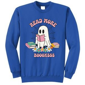 Read More Books Ghost Reading Book Halloween Spooky Season Funny Gift Sweatshirt