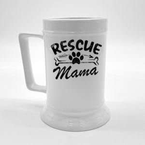 Rescue Mama Best Dog Lover Owner Gift Mom Ever Mother Day Gift Beer Stein