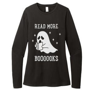 Read More Boooooks Cute Ghost Read More Boooooks Halloween Womens CVC Long Sleeve Shirt