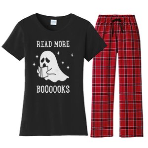 Read More Boooooks Cute Ghost Read More Boooooks Halloween Women's Flannel Pajama Set