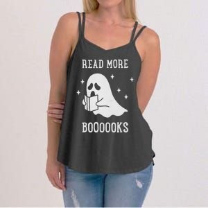 Read More Boooooks Cute Ghost Read More Boooooks Halloween Women's Strappy Tank