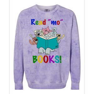 Read Mo Books Elephant Animals Colorblast Crewneck Sweatshirt