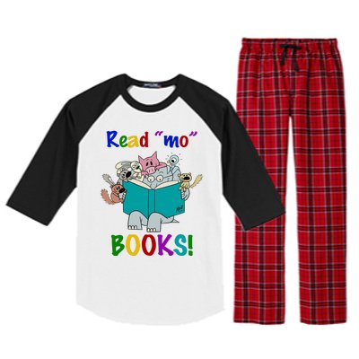 Read Mo Books Elephant Animals Raglan Sleeve Pajama Set