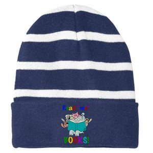 Read Mo Books Elephant Animals Striped Beanie with Solid Band