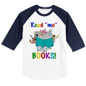 Read Mo Books Elephant Animals Baseball Sleeve Shirt