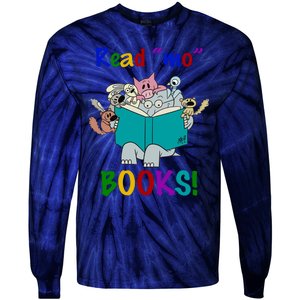 Read Mo Books Elephant Animals Tie-Dye Long Sleeve Shirt