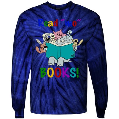 Read Mo Books Elephant Animals Tie-Dye Long Sleeve Shirt