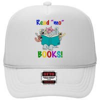 Read Mo Books Elephant Animals High Crown Mesh Back Trucker Hat