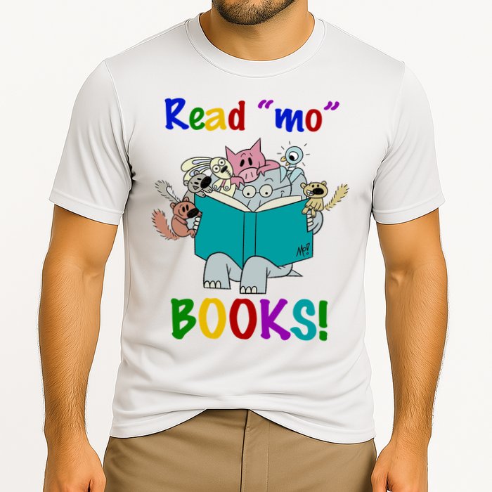 Read Mo Books Elephant Animals Performance Shirt