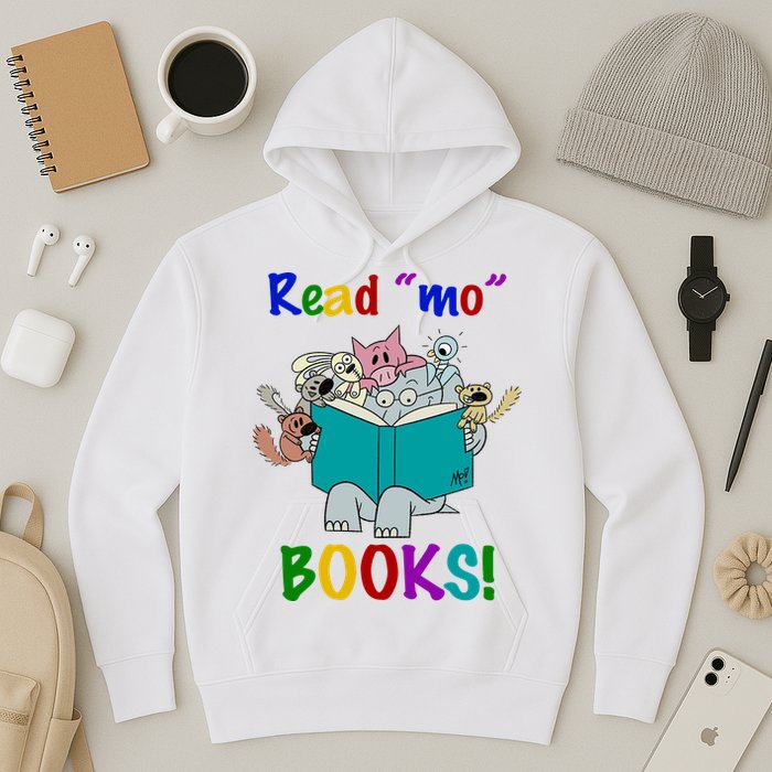 Read Mo Books Elephant Animals Hoodie