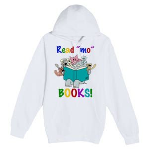 Read Mo Books Elephant Animals Premium Pullover Hoodie