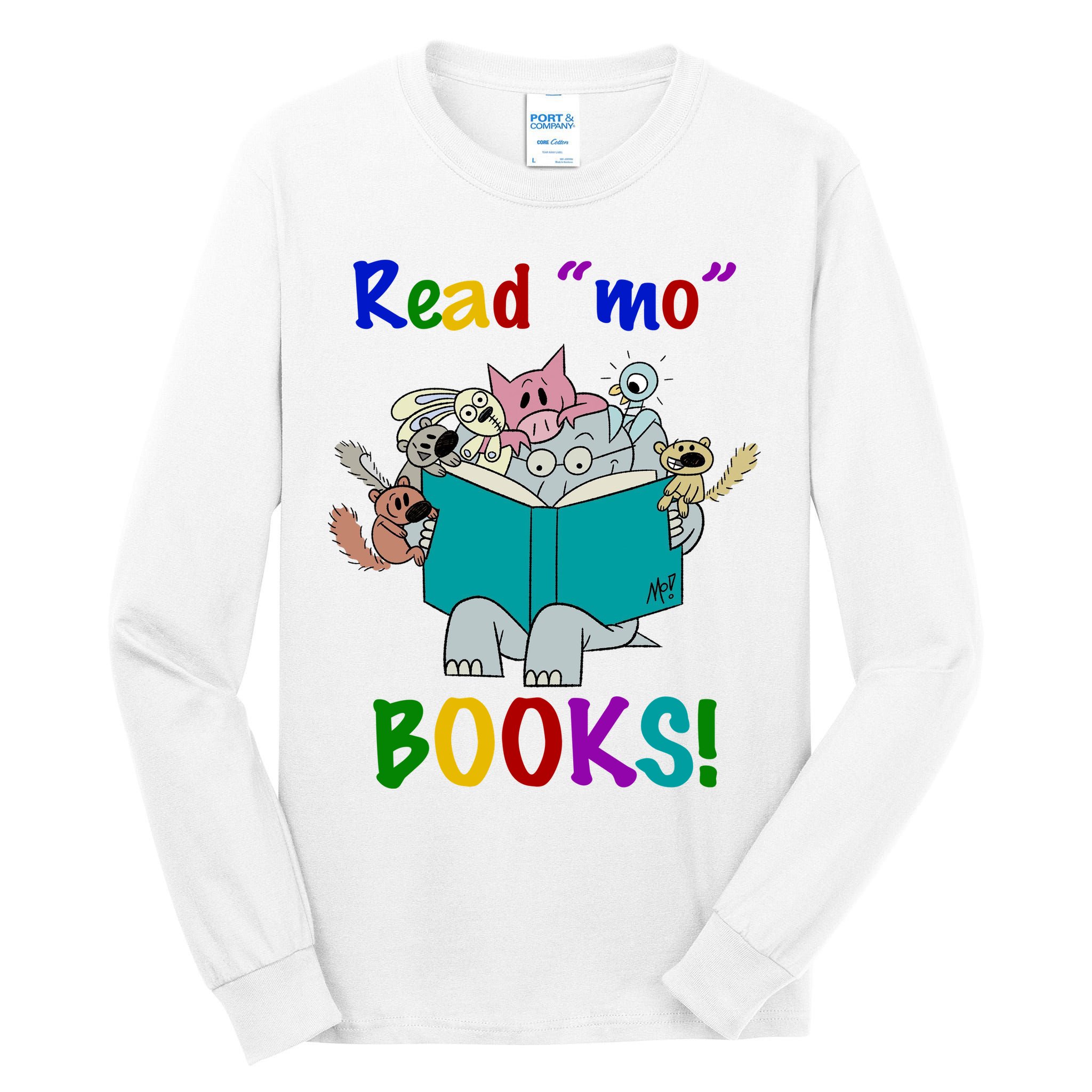 Read Mo Books Elephant Animals Tall Long Sleeve T-Shirt