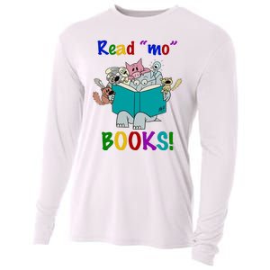 Read Mo Books Elephant Animals Cooling Performance Long Sleeve Crew