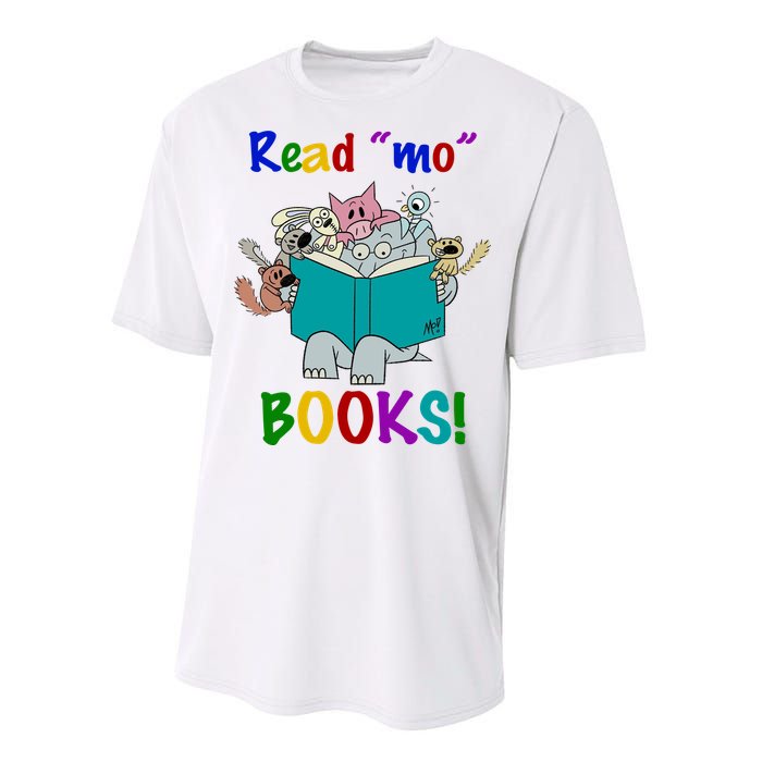 Read Mo Books Elephant Animals Performance Sprint T-Shirt