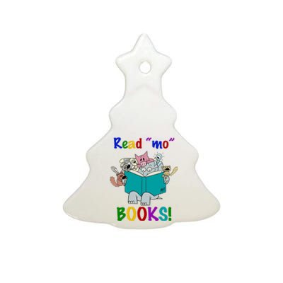 Read Mo Books Elephant Animals Ceramic Tree Ornament