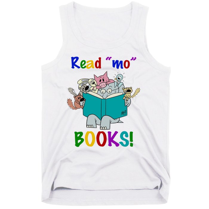 Read Mo Books Elephant Animals Tank Top