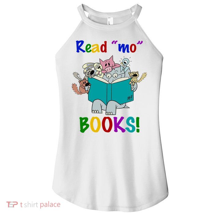 Read Mo Books Elephant Animals Women's Perfect Tri Rocker Tank