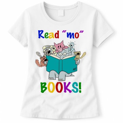 Read Mo Books Elephant Animals Womens T-Shirt