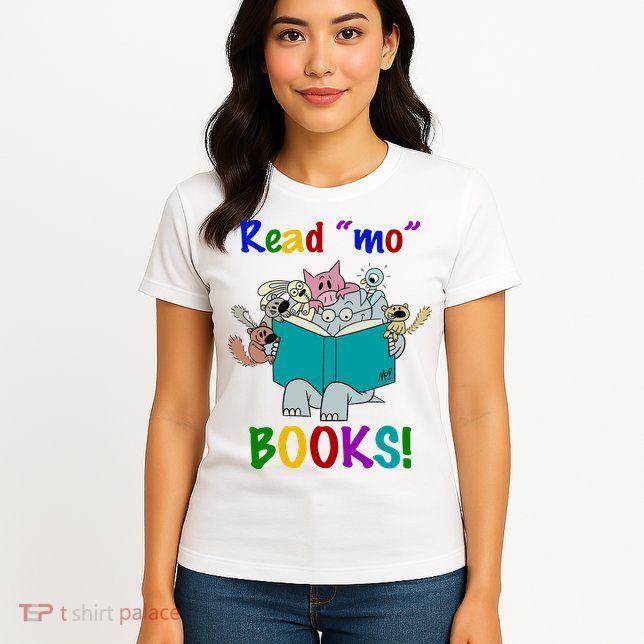 Read Mo Books Elephant Animals Womens T-Shirt