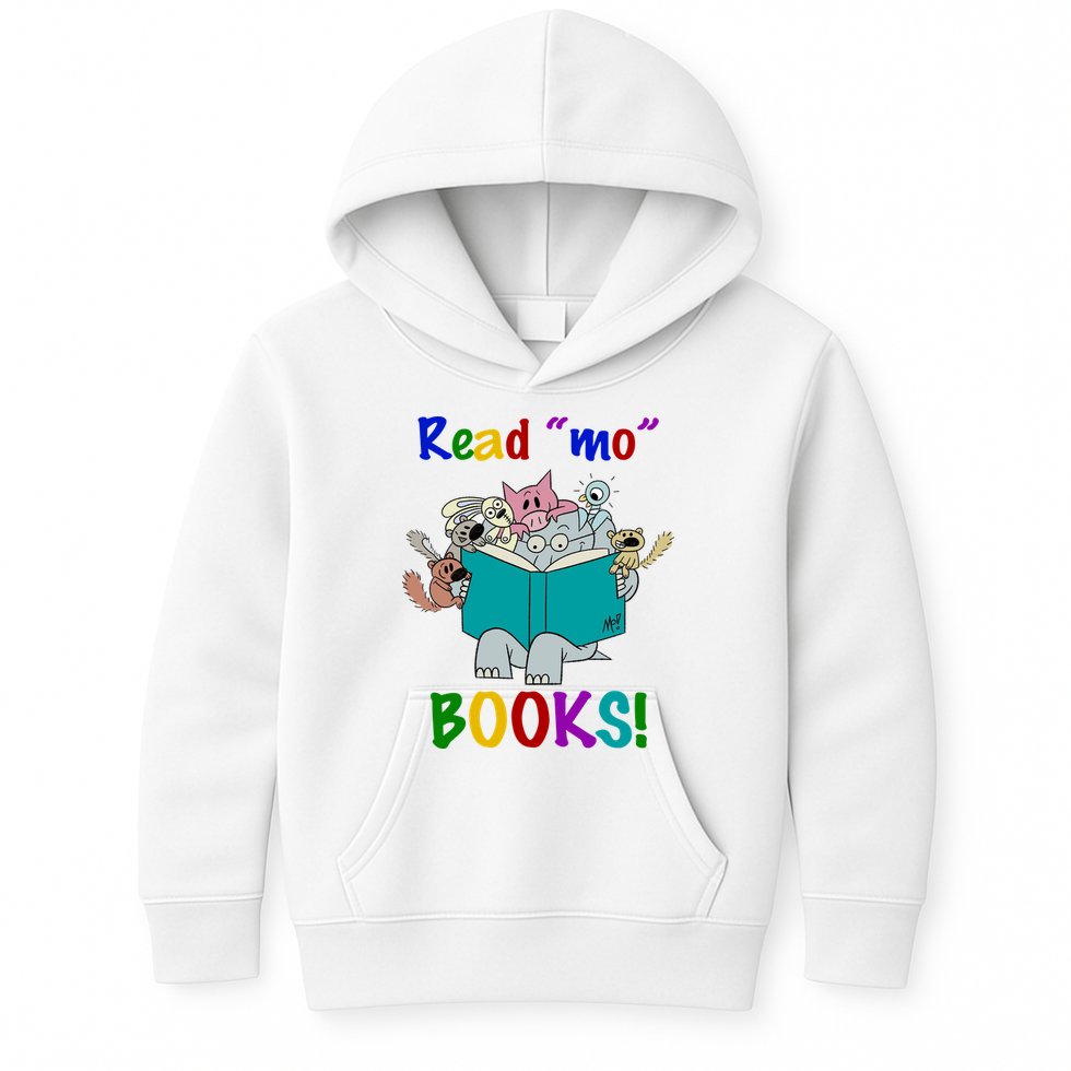 Read Mo Books Elephant Animals Kids Hoodie