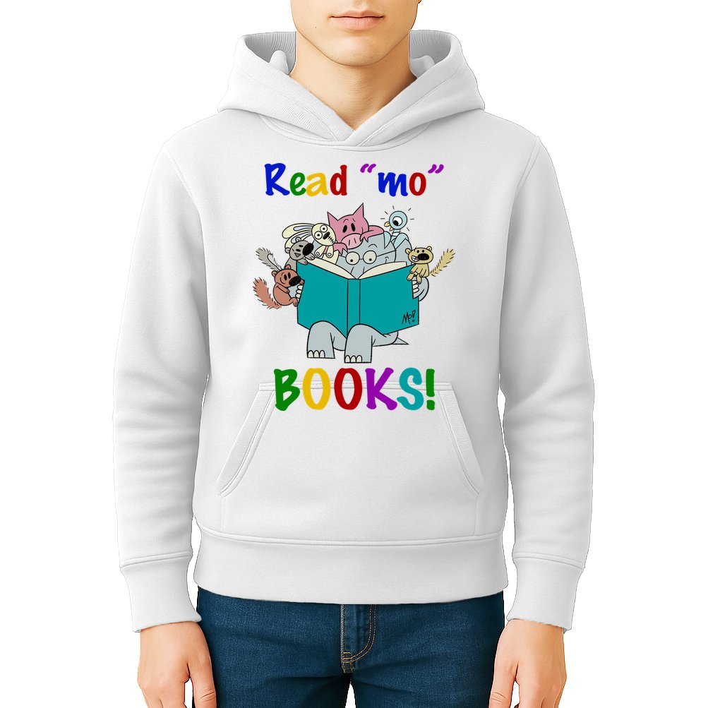 Read Mo Books Elephant Animals Kids Hoodie