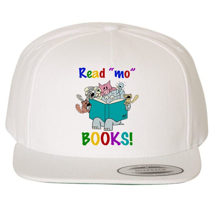 Read Mo Books Elephant Animals Wool Snapback Cap