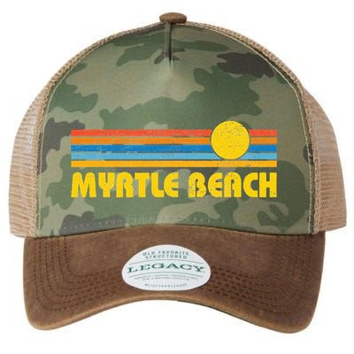 Retro Myrtle Beach Sunset Vintage Throwback Legacy Tie Dye Trucker Hat