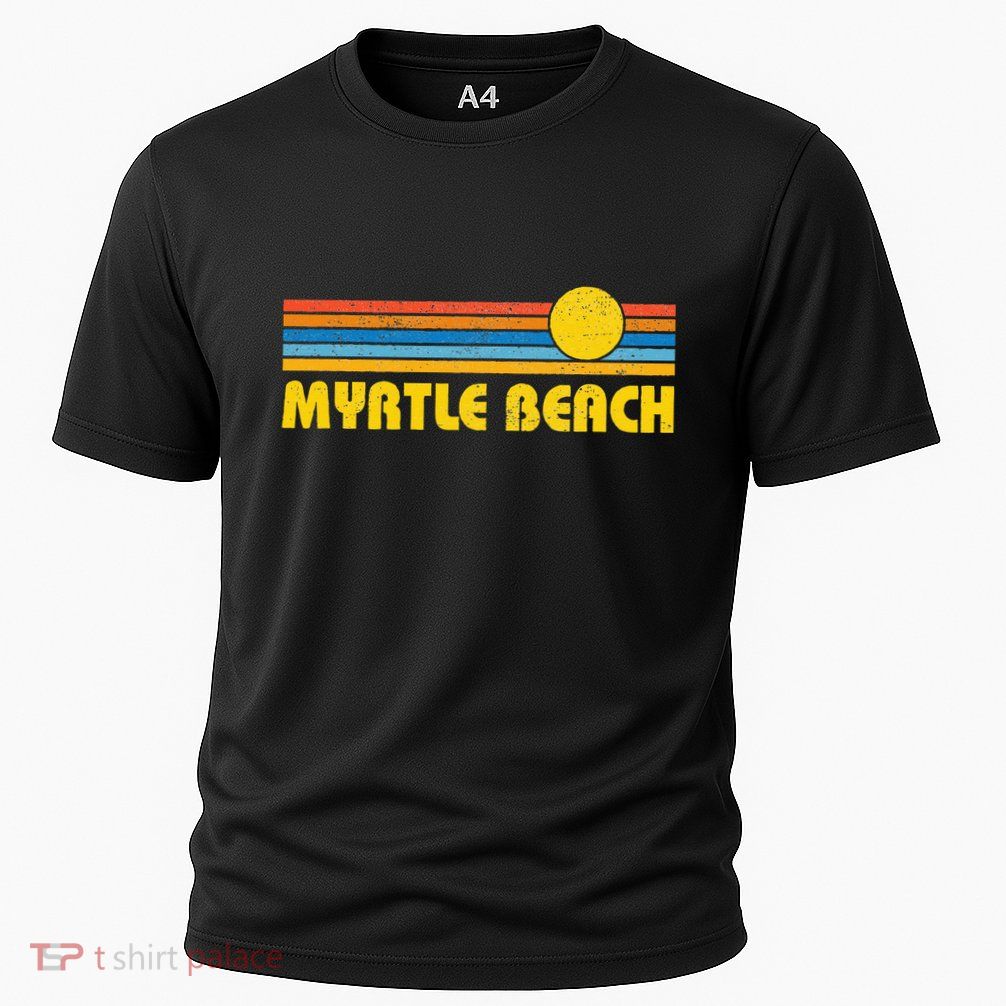Retro Myrtle Beach Sunset Vintage Throwback Performance Shirt