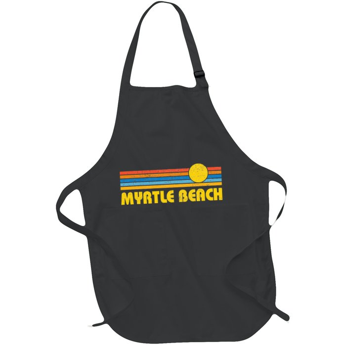 Retro Myrtle Beach Sunset Vintage Throwback Apron