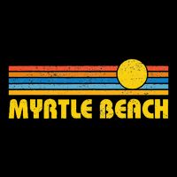 Retro Myrtle Beach Sunset Vintage Throwback Apron