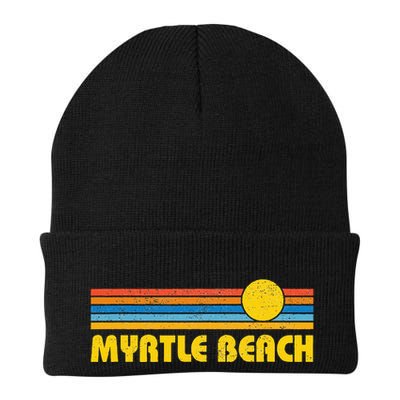 Retro Myrtle Beach Sunset Vintage Throwback Beanie