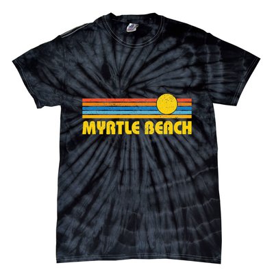 Retro Myrtle Beach Sunset Vintage Throwback Tie-Dye T-Shirt