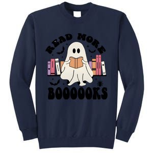 Read More Books Funny Halloween Ghost Books Tall Sweatshirt