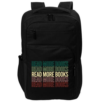 Read More Books English Teacher Lover Reading Retro Gift Impact Tech Backpack