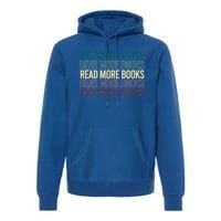 Read More Books English Teacher Lover Reading Retro Gift Premium Hoodie