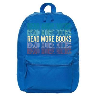 Read More Books English Teacher Lover Reading Retro Gift 16 in Basic Backpack