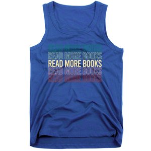 Read More Books English Teacher Lover Reading Retro Gift Tank Top