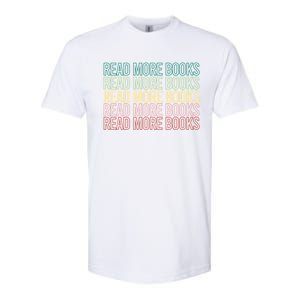 Read More Books English Teacher Lover Reading Retro Gift Softstyle CVC T-Shirt