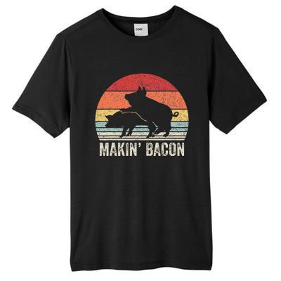 Retro Makin Bacon Pork Bacon Tall Fusion ChromaSoft Performance T-Shirt