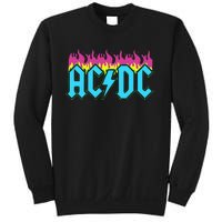 Rock Music Band Neon Flames Sweatshirt